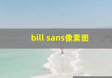 bill sans像素图